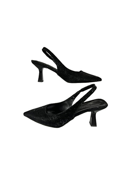 CEYLANLAR --Pointed Toe Open Back Stiletto Banded Evening Dress Heeled Women'...