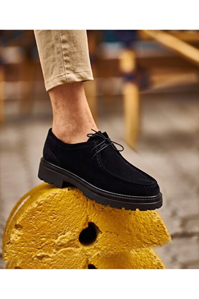 EXCLUSIVE STYLE Mocasini negri din piele ecologică - TIED