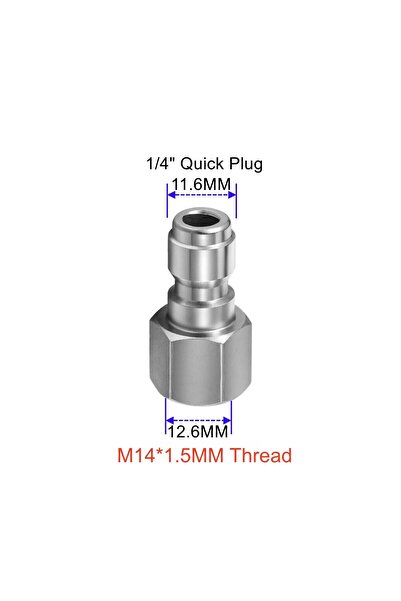Choice1 Plug female thread High Pressure Washer Quick Connector 1/4" With M14...