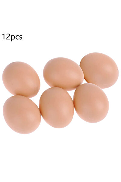 Choice1 XL 12pcs 6/12Pcs Plastic Eggs Chicken House Small Fake Eggs Farm Anim...