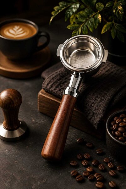Gerenic 58mm Bottomless Coffee Portafilter - Stainless Steel - for Profession...
