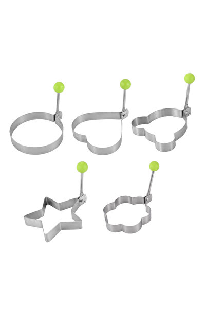 Choice4 5pcs 5 Pieces Stainless Steel Egg Rings Molds Non-Stick Multipurpose ...