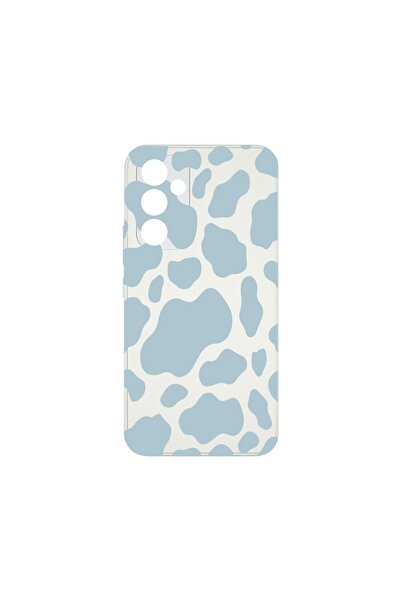 bestcase Елегантен кожен калъф, съвместим със Samsung Galaxy A34 5G, Син теле...