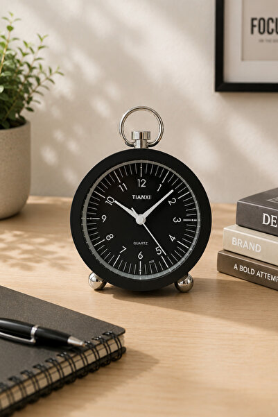 MUTFAKÇIM Analog Masa Saati ,Sessiz Akar Dekoratif Masa Üstü Saat ,Asma Dekor...