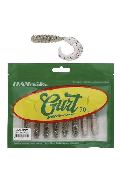 Hanfish Gurt 70 7cm Silikon Yem 8 Adet SBGT631 UV Pepper