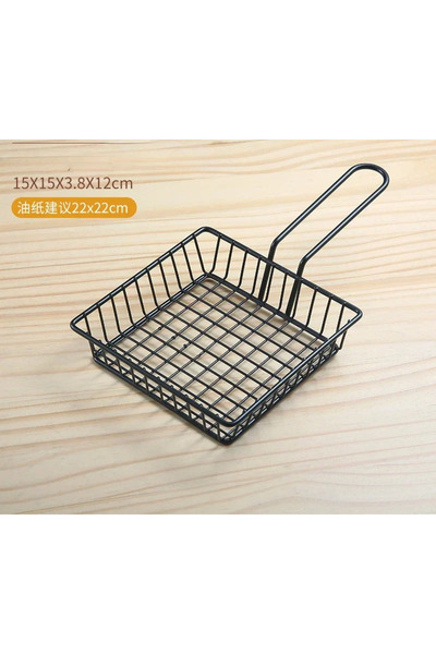 Choice1 square French Fries Basket Snack Bucket Fried Chicken Chip Storage Ba...