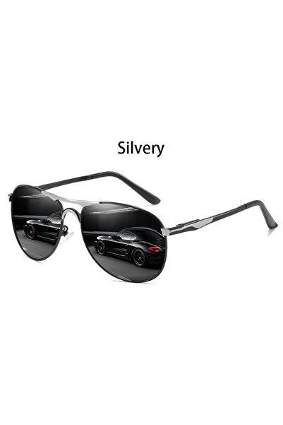 choice2 Silvery Luxury Oversized Metal Pilot Sunglasses Men Women Driving Fis...