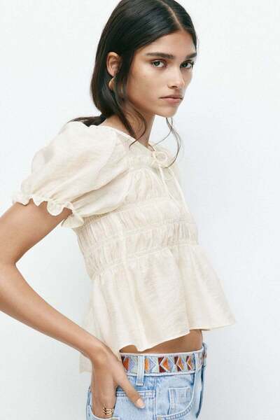 H&M Smocked blouse