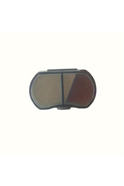 Choice Black 2 Grids Transparent Small Pill Box, Mini Portable Flip Lip Pill ...