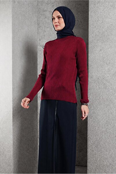 Alvina Knob Detailed Knitwear Sweater 45005
