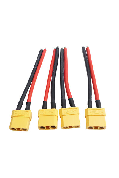 choice2 4Pcs - XT90F 12AWG 4Pcs XT90 12AWG 100MM Female / Male Plug Battery P...