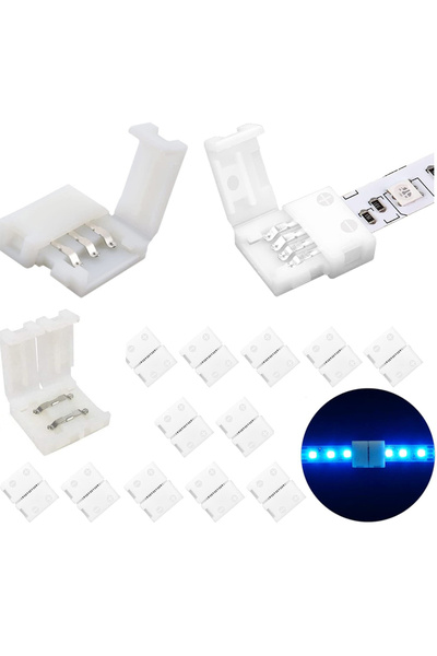 Choice34 10 قطع موصلات LED على شكل L بدون لحام 5PIN-10MM 2 3 4 5 6pin 8mm 10m...
