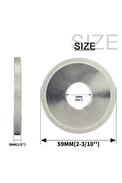 Choice 150 60x20x5x6mm SI FANG 60x20x5x6mm Diamond Grinding Wheel Disc - Shar...