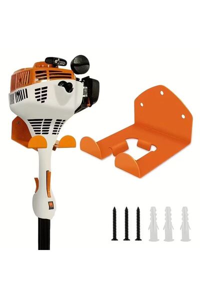 Choice1 Orange Garage Wall Metal Rack - Garden Tool Holder, Suitable for Lawn...