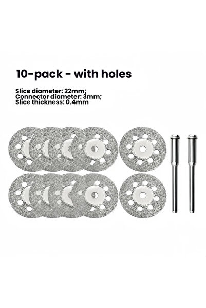 Choice with holes 10pcs Diamond cutting disc grinding wheel core shafts are u...