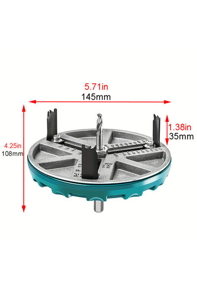 Choice 1pc 45-130mm 45-130mm Multifunctional Adjustable Woodworking Hole Open...