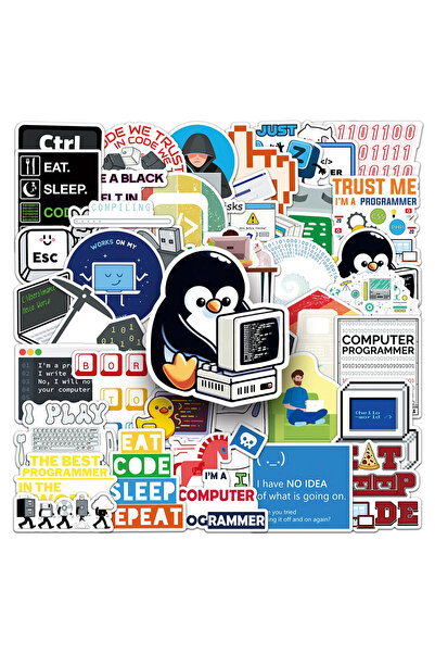 Choice 50 قطعة (10/30/50 قطعة) ملصقات برمجة رائعة لـ Java و JS و Php و Docker...