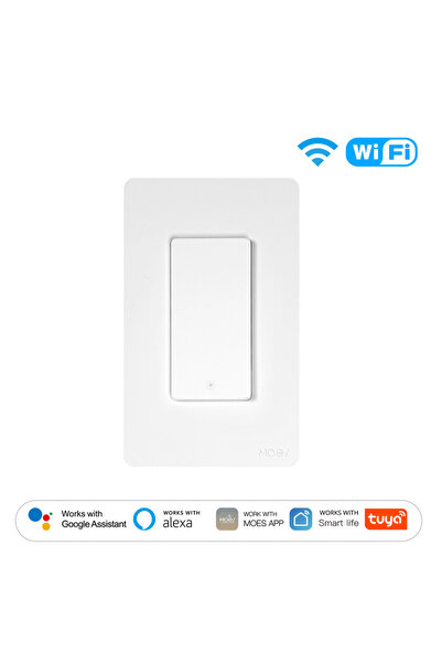 Choice MOES 1 Gang Lamp Switch MOES Tuya Wi-Fi Smart Button Wall Switch (US S...