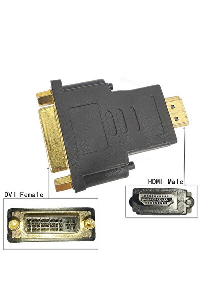 choice2 كابل محول DVI أنثى إلى HDMI، متوافق مع HDTV، محول DVI ذكر إلى أنثى لت...