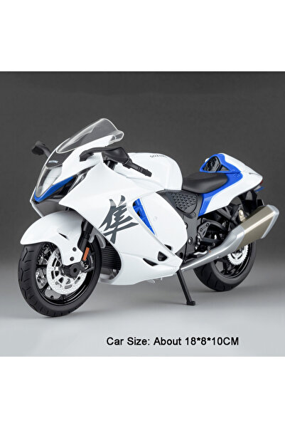 choice2 نموذج دراجة نارية سوزوكي هايابوسا GSX250R باللون الأبيض بمقياس 1:12، ...