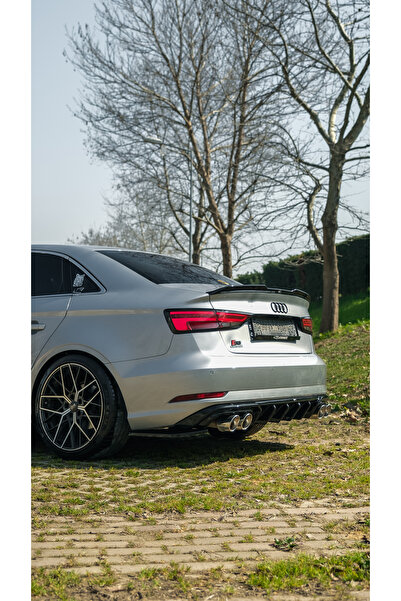 TMZ Garage Audi A3 8V Sedan 2016-2020 Arka Difüzör | Sportif Tampon Altı Eki ...