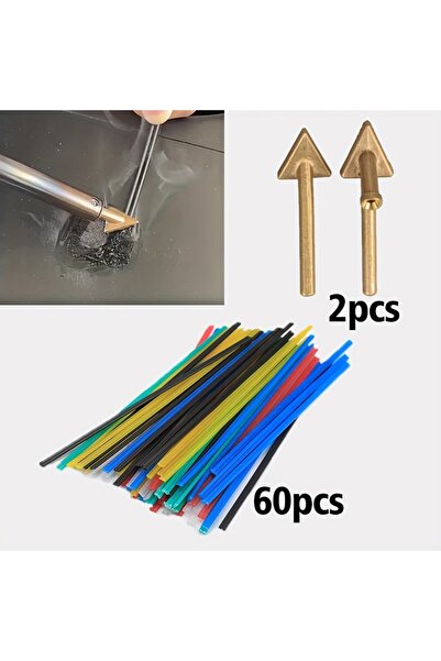 Choice 62pcs Plastic Welding Rods, With 60pcs PP Color Welding Rods And 2pcs ...