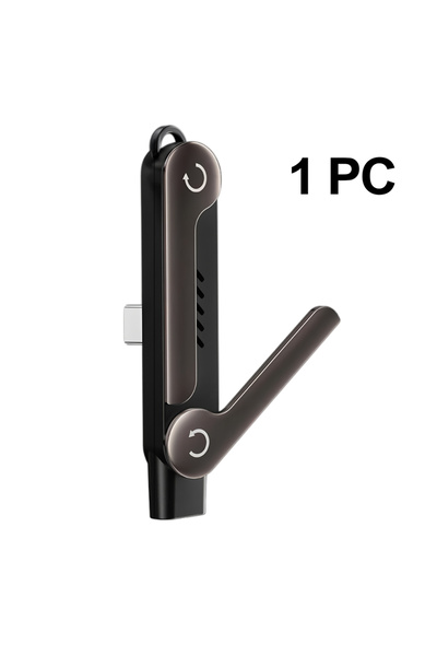 Choice 1 قطعة محول USB C OTG بقوة 240 واط مع حامل، محول أنثى Type-C بزاوية 90...