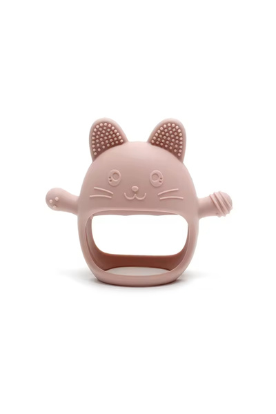 Choice1 Baby Pink 1PC Baby Silicone Teethers Gloves Toy BPA Free Cute Animal ...