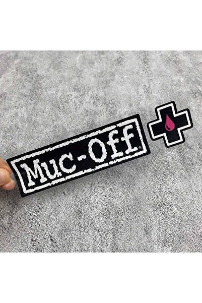 Choice ملصقات ماركة Muc-Off - مجموعة تتضمن ملصقات بشعار "Muc-Off" ورموز على ش...