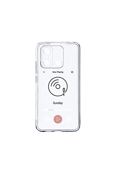 bestcase Прозрачен силиконов калъф 2ММ, съвместим с Xiaomi Redmi 12C, Музикал...