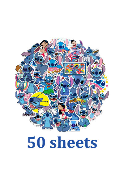 Choice3 50 ملصق عشوائي من 1 قطعة، 50 ملصق أنمي بتصميم ستيتش، ملصقات كرتونية ت...