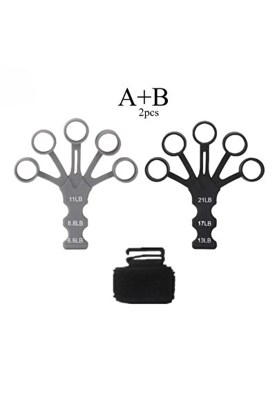 Choice1 XC 0A B New Silicone Finger Trainer 5 Finger Wrist Stretcher Finger S...