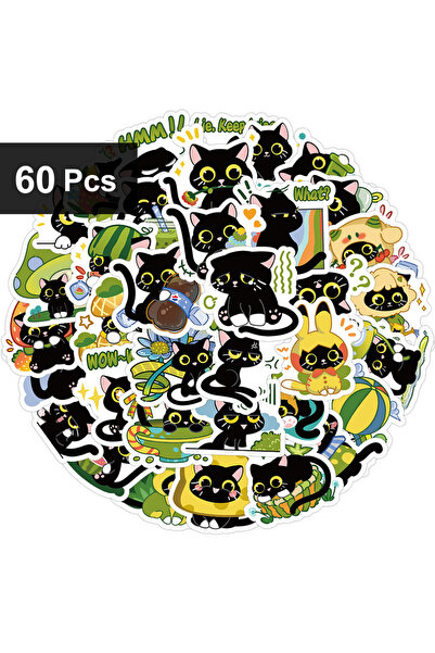 Choice4 60 قطعة (عبوة واحدة) 10/600 قطعة ملصقات كرتونية لطيفة على شكل نباتات ...