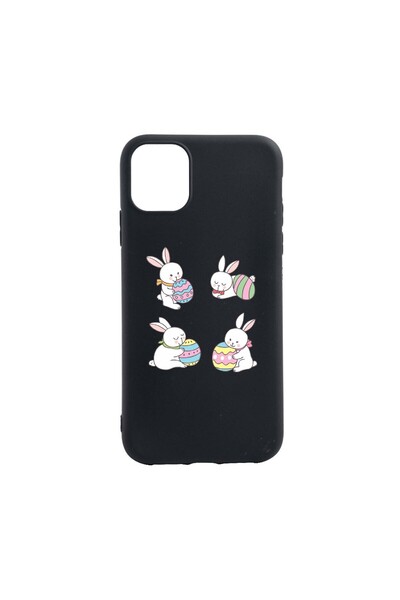 bestcase Θήκη σιλικόνης, Συμβατή με Xiaomi Redmi 10C, Πασχαλινό Κουνέλι, ανθε...