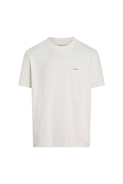 Calvin Klein Tricou bărbătesc cu mânecă scurtă, din bumbac elastic, cu insign...