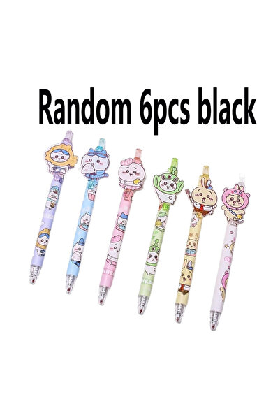 Choice Random 6pcs black 6pcs New Chiikawa Hachiware Usagi Kawaii Anime Carto...
