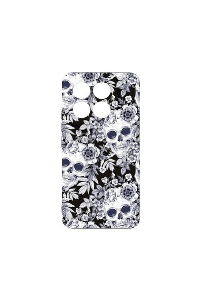 bestcase Husa pentru Xiaomi 14T, BestCase¬Æ Slim SIlicon 0.8MM, Skull Black A...