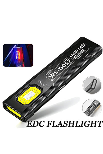 Choice Heinast EDC Flashlight 1000LM COB Work Light, Portable USB Rechargeabl...