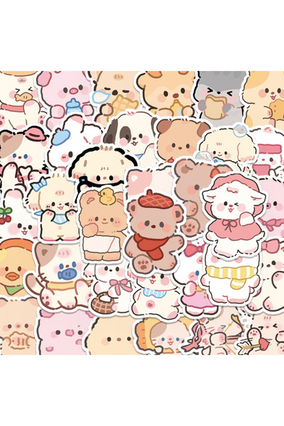Choice 100pcs 100PCS Cute Playful Bear Animals Stickers Scrapbooking Stick La...