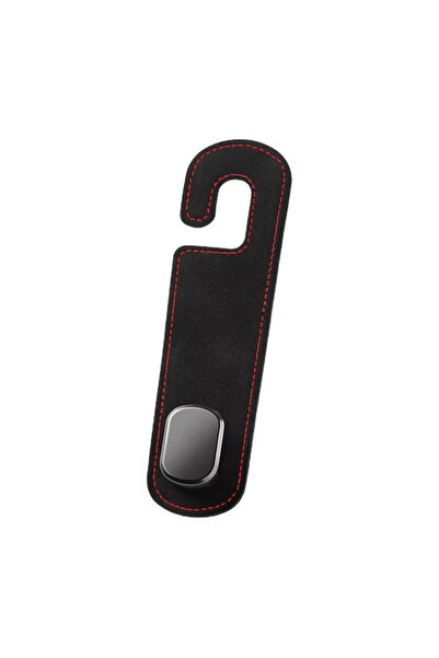 Choice Black Red 1Pc Universal Car Suede Alloy Seat Hook Stowing Rear Seat He...