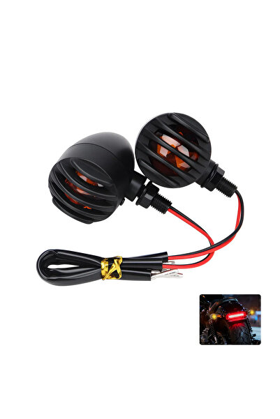 Choice 2pcs Motorcycle Turn Signal Lights LED Amber light Indicator 12V for A...