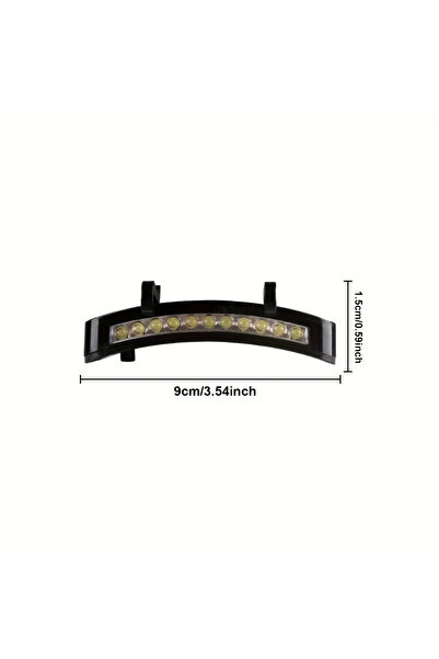 Choice مصباح LED أسود للقبعات للاستخدام الخارجي، مصباح أمامي فائق السطوع يثبت...