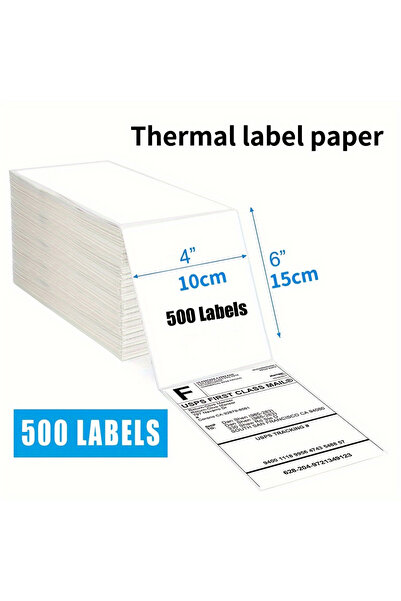 Choice3 500 sheets 4x6 Thermal Printer Stickers D200/D100/X4 4x4inch 4x6inch ...