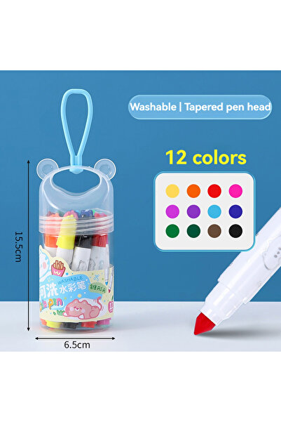 choice2 12 color 12/18/24 Colors Cute Bear Washable Watercolor Paint Pens Set...
