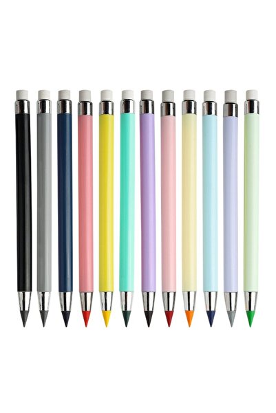 Choice 12PCS Eternal Inkless Color Pencils 12PCS Never Need Sharpening 12 Vib...