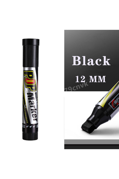 Choice25 12 mm Black POP Waterproof Paint Permanent Sketch Graffiti Refillabl...