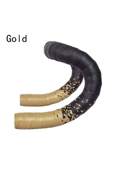 Choice6 gold 1 pair Non-Slip Cycling Bike Accessories Racing Bicycle Handleba...