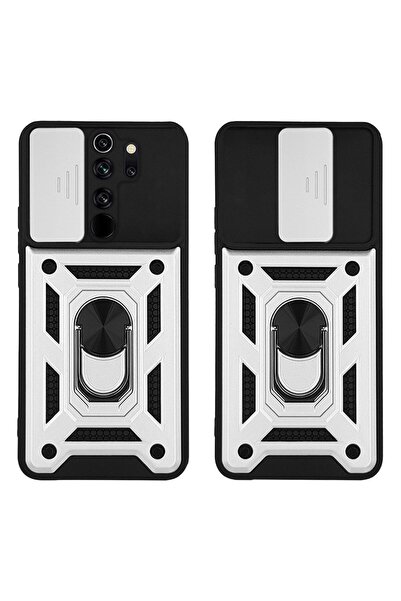 Sonique Θήκη Ring Armor CamPro για Xiaomi Redmi Note 8 Pro Ασημί