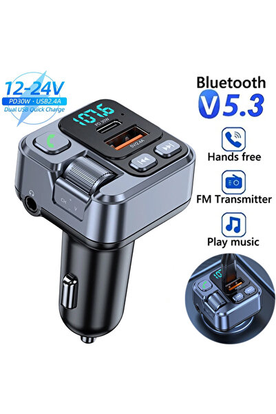 Choice جهاز استقبال بلوتوث للسيارة HM101 مع منفذ USB لقراءة البيانات وشحن سري...