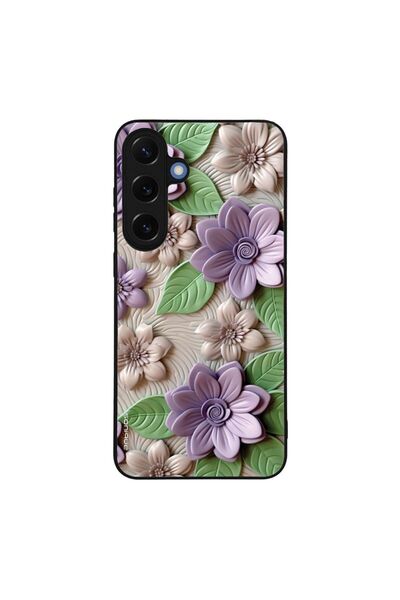 Sonique Θήκη 3D Flower Series για Samsung Galaxy S25 Plus Βιολετί